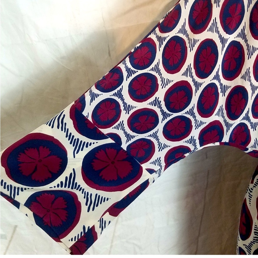 Maeve Anthropologie Silk Wrap Midi Dress EUC - Picture 4 of 6